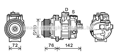 AVA QUALITY COOLING Компрессор, кондиционер BWK486